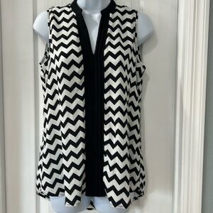 Women’s Black and White Top by Cupid Size Small NWT